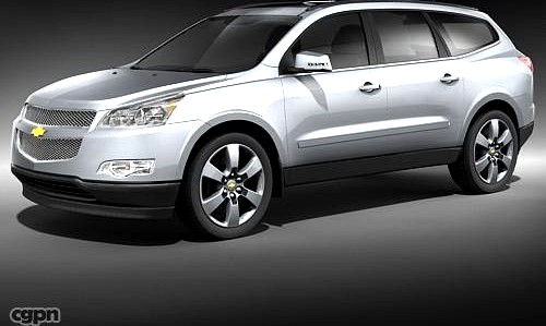 Chevrolet Traverse 2008 mid-poly3d model