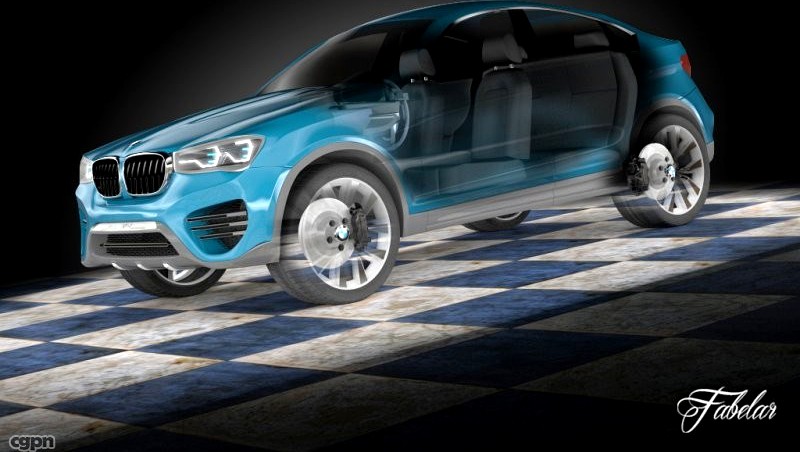 BMW X4 concept std mat3d model