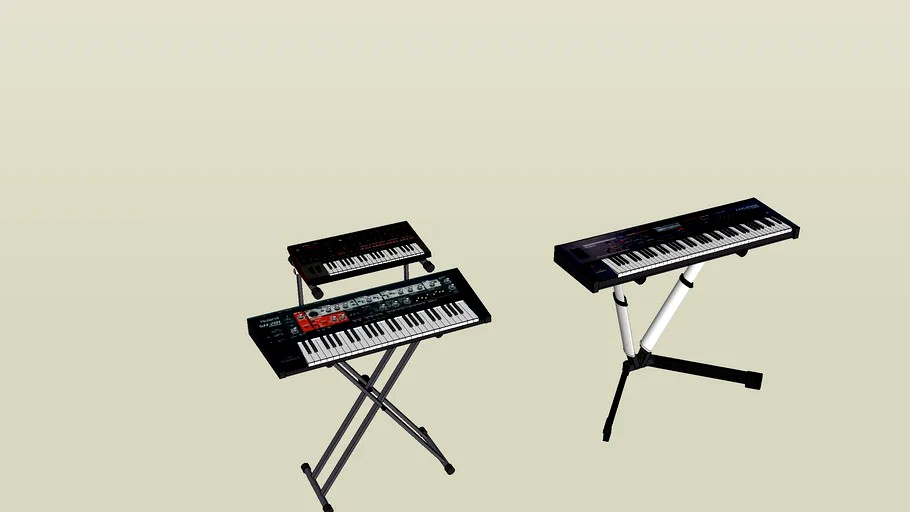 Roland Stand Keyboard 3d model
