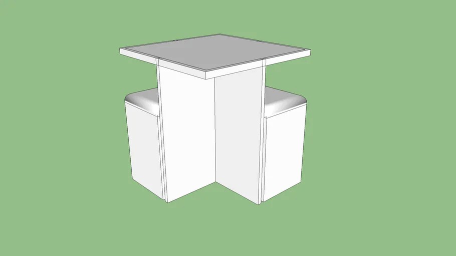 Table Retro Mesa Design Quadrada