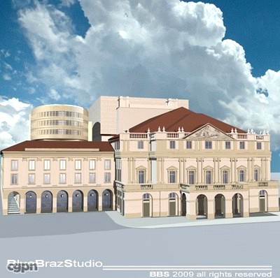 La Scala theatre3d model
