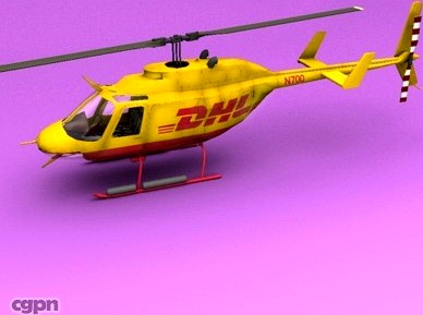 Bell-206 DHL3d model