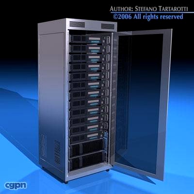 Server rack3d model