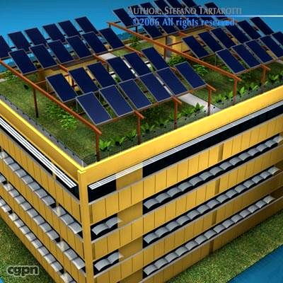 Ecological building3d model