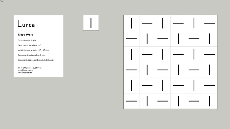 Azulejos Traço Preto