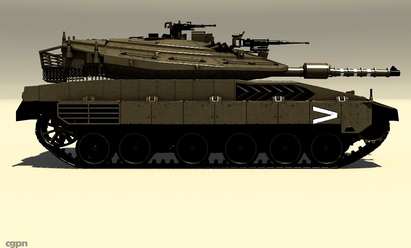 Merkava MK IV Battle Tank3d model