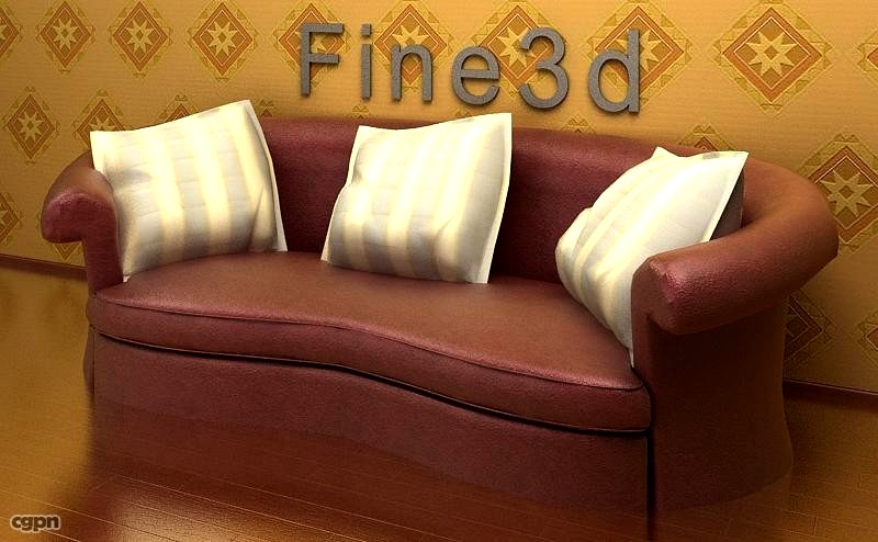 antique-09-098-Sofa3d model