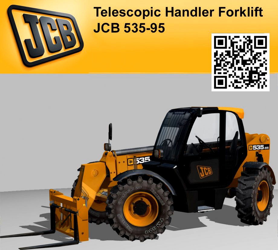Telescopic Handler Forklift JCB 535 953d model