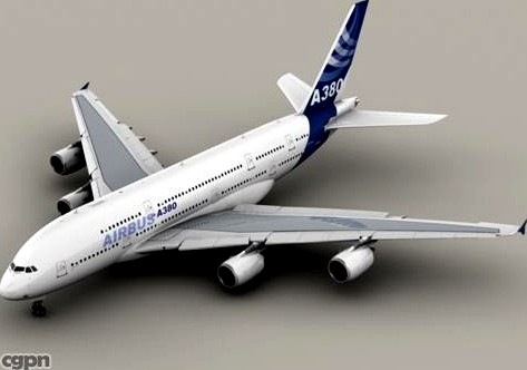 Airbus A380 New House Colors3d model