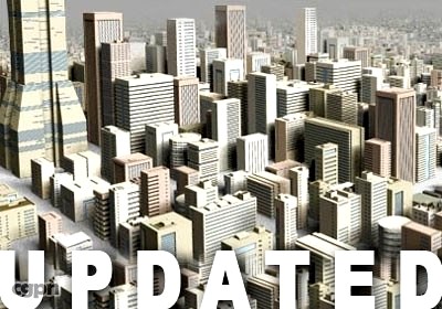 city builder v.2 (21 tall buildings)3d model