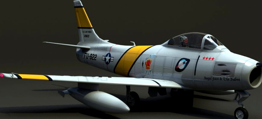 F-86 Sabre3d model