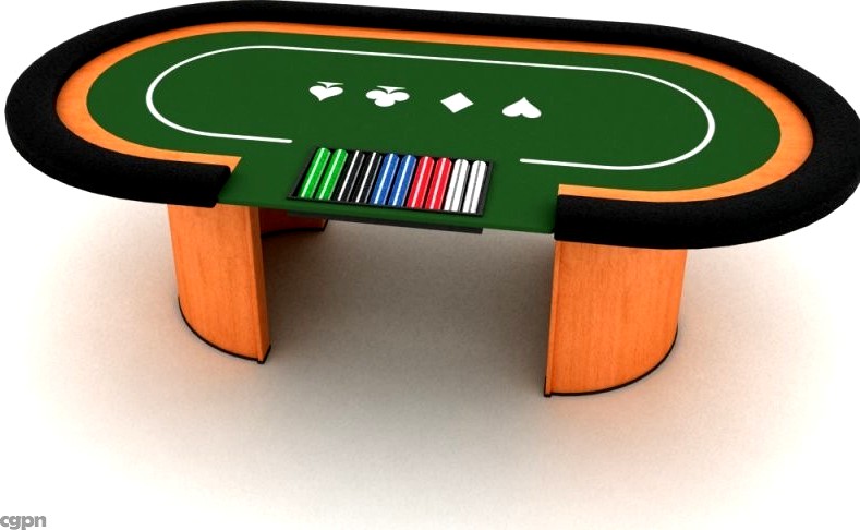 Poker table3d model
