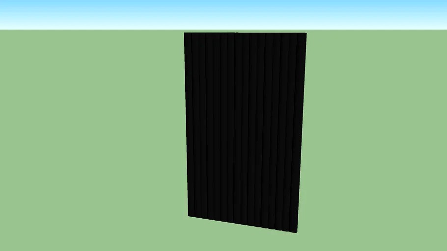 Black stage curtain