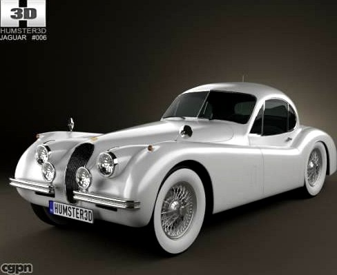 Jaguar XK120 coupe 19533d model