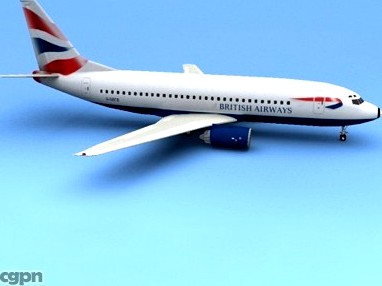 Boeing 737 British Airways3d model