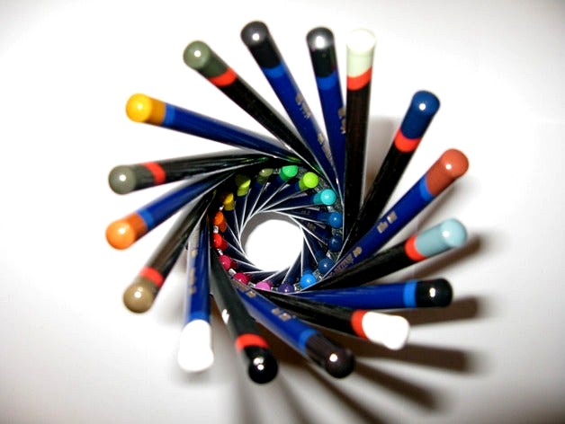 Hyperboloid pencil holder by MakeALot