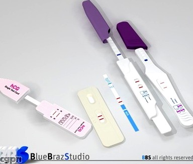 Pregnancy test 43d model