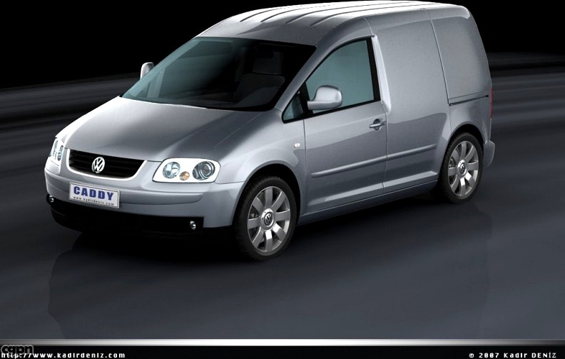 Vw Caddy 2007 (van)3d model