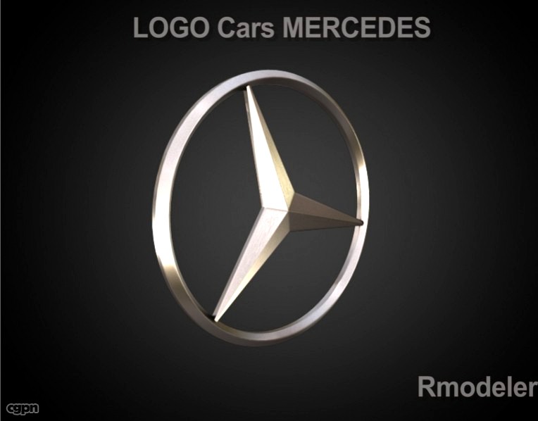 Mersedes 3d Logo3d model