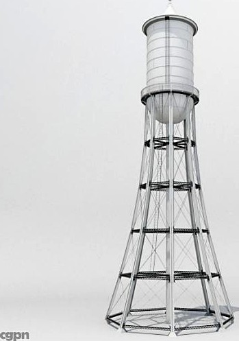 Water Tower 013d model