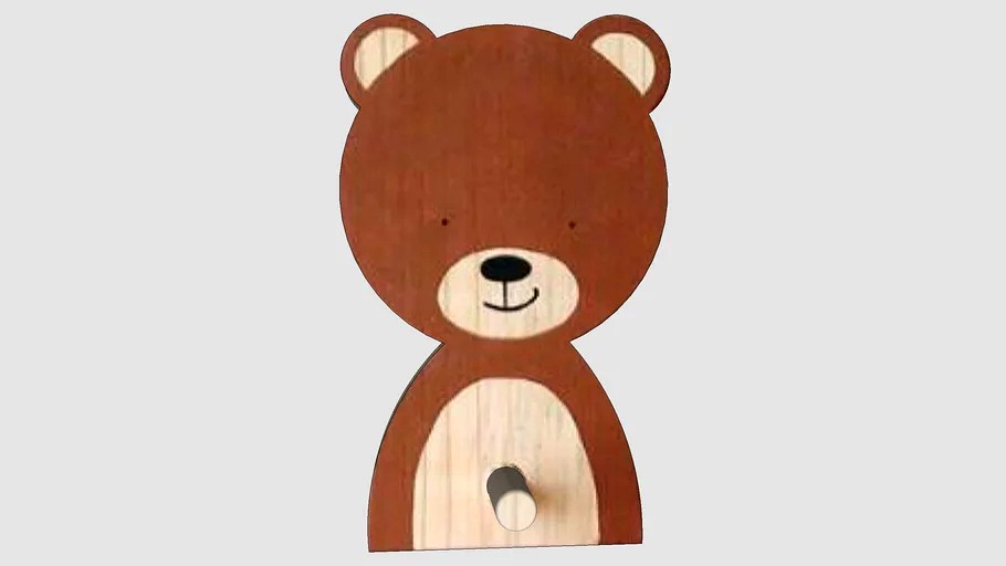 CABIDEIRO URSO ORNAMENTAÇÃO INFANTIL