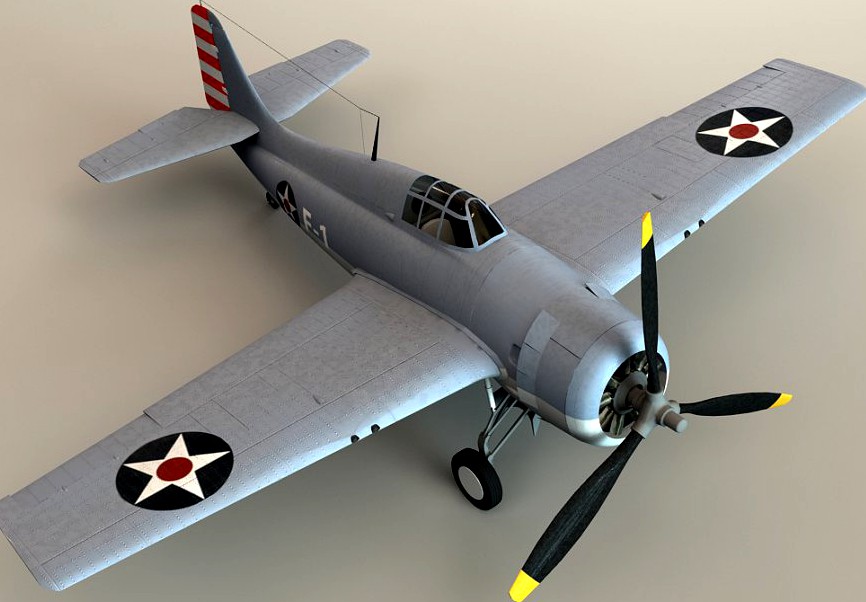 Grumman F4F Wildcat3d model