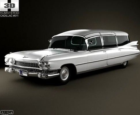 Cadillac Fleetwood 75 Miller-Meteor Hearse 19593d model