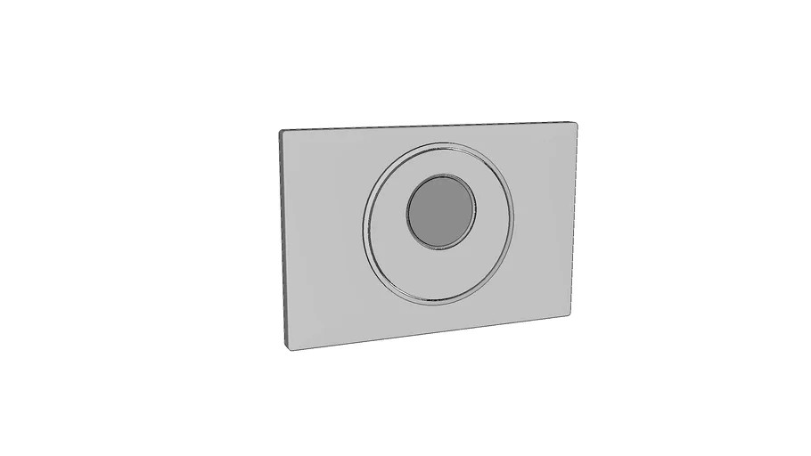 115.890 - Geberit Sigma10 WC flush control with electronic flush actuation, dual flush, automatic/touchless/manual