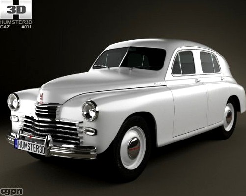 GAZ M20 Pobeda 19463d model