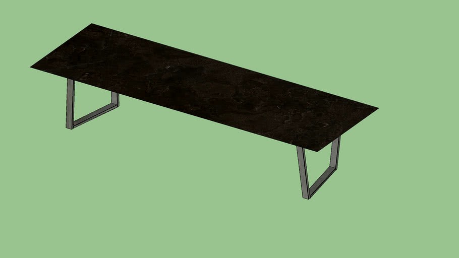 Coffee Table in Pietra d'Avola Salvatori Dritto 120x40