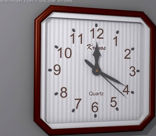 Wall clock 3D Model