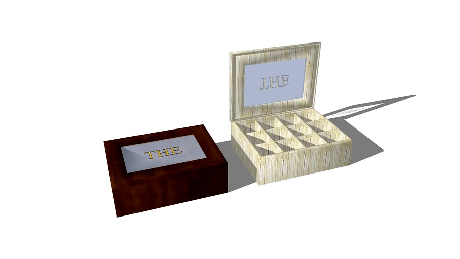 Tea Boxes Boites De The Dc 3d Model