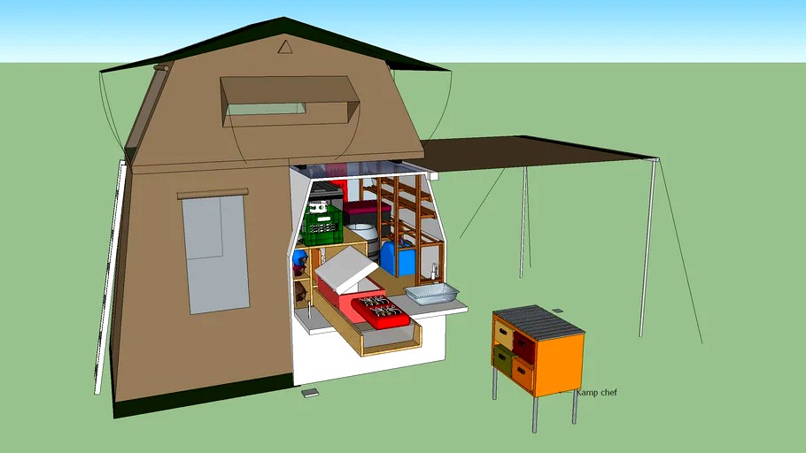 Overlander Toyota build withTepui roof top tent, annex, awning, kitchen with water on tap