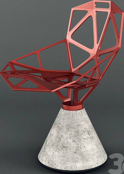 Chair one concrete base