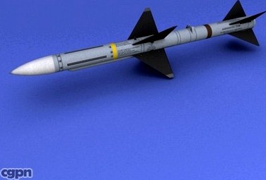 AIM-7 Sparrow3d model