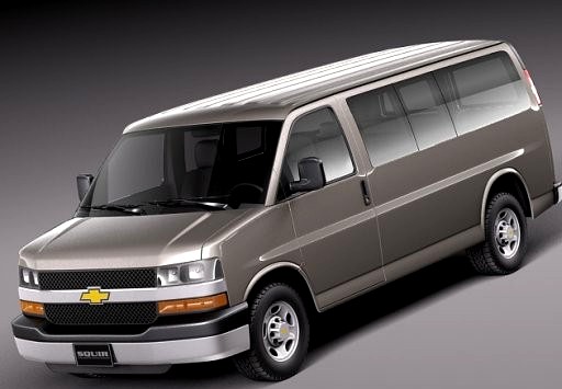 Chevrolet Express Passenger mpv 2001-20133d model