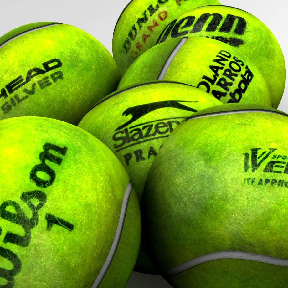 Tennis ball Set3d model