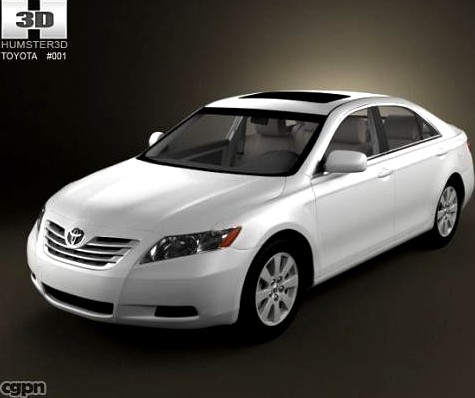 Toyota Camry 2008 with HQ interior3d model