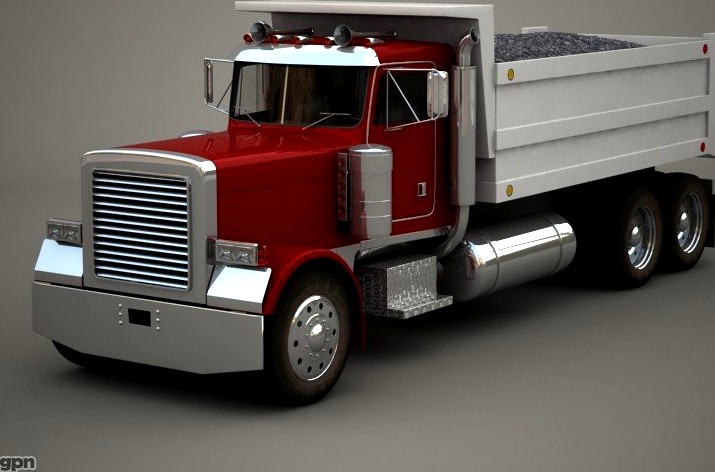 Peterbilt dump truck3d model