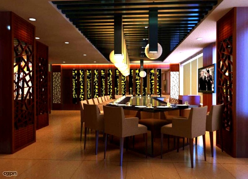 Restaurant Space 0853d model