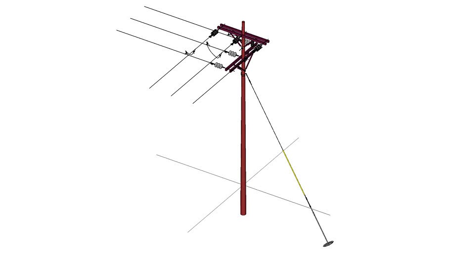 33kV_Major_Angle_Pole using generally Hubbell-Anderson-Chance-Utility Products x Carl U