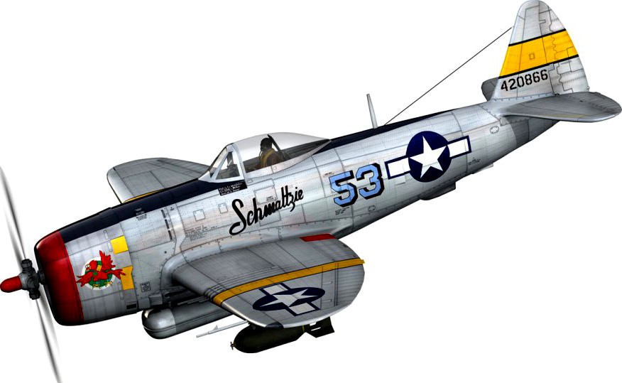 Republic P-47D Thunderbolt - Schmaltzie3d model