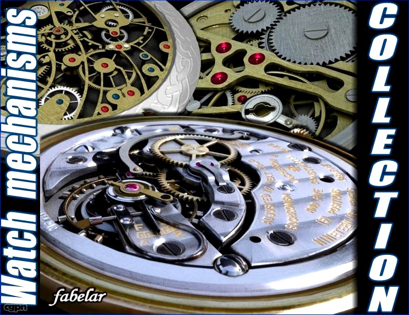 Watch mechanisms collection3d model