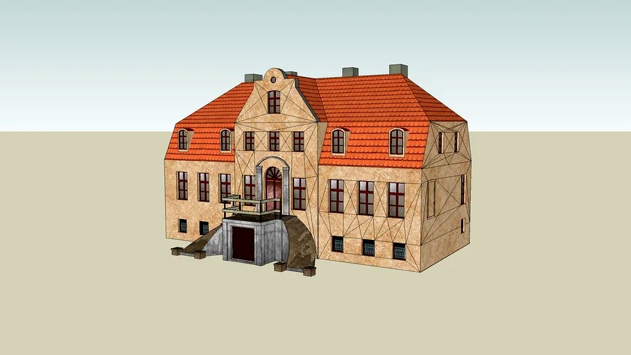 Palace in village Strzmiele (Stremehl). Poland_ western pomerania