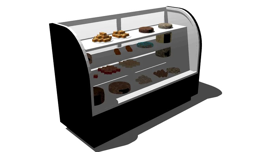 cake & bread container 3d models