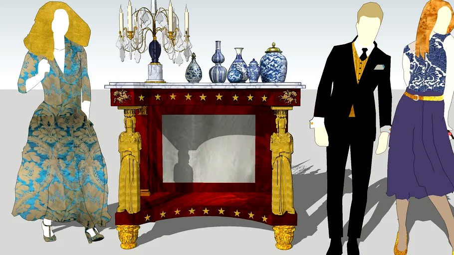 Duncan Phyfe Empire Console, America, circa 1815