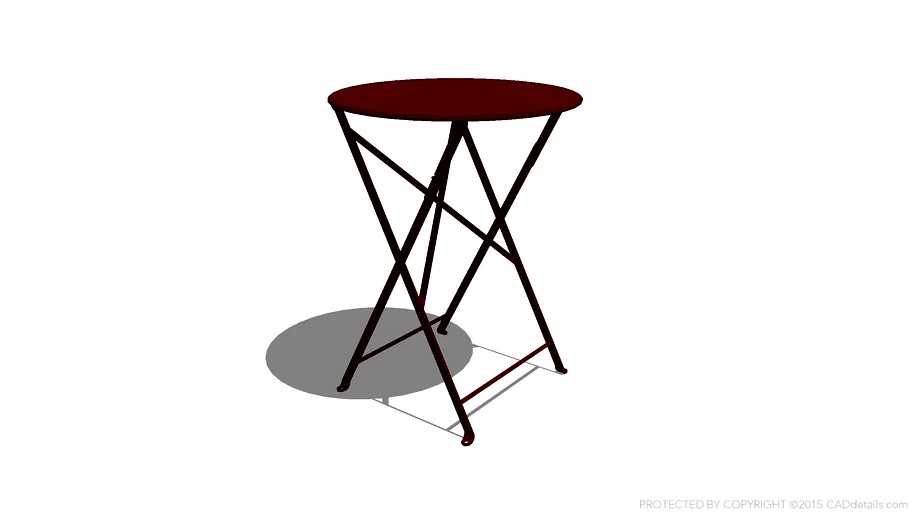 Bistro Folding Table Round 24' by FERMOB