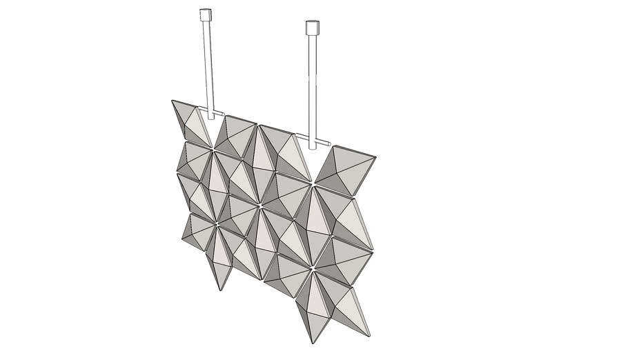 Hanging Room Divider Facet - BB - W68 x H72cm