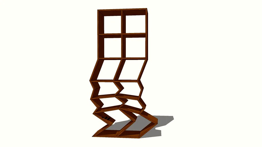 Collapsed Bookcase 3d model