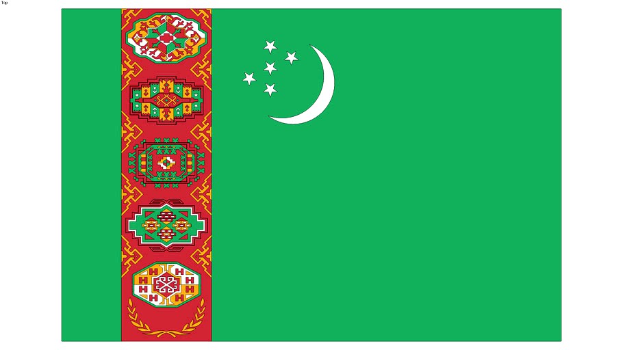 Flag of Turkmenistan